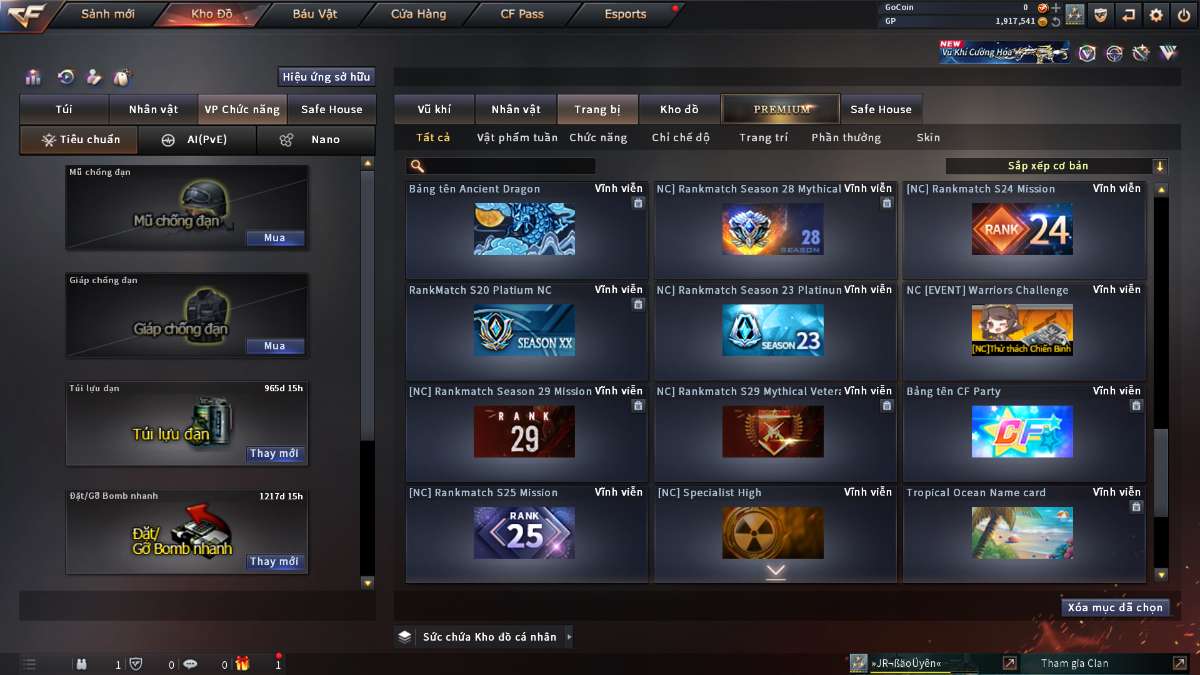 shop acc cf uy tin gia re